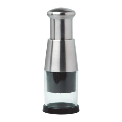 Stainless Steel Manual Hand Chopper | Mini Garlic & Onion Chopper for Vegetables, Herbs and Salad Prep