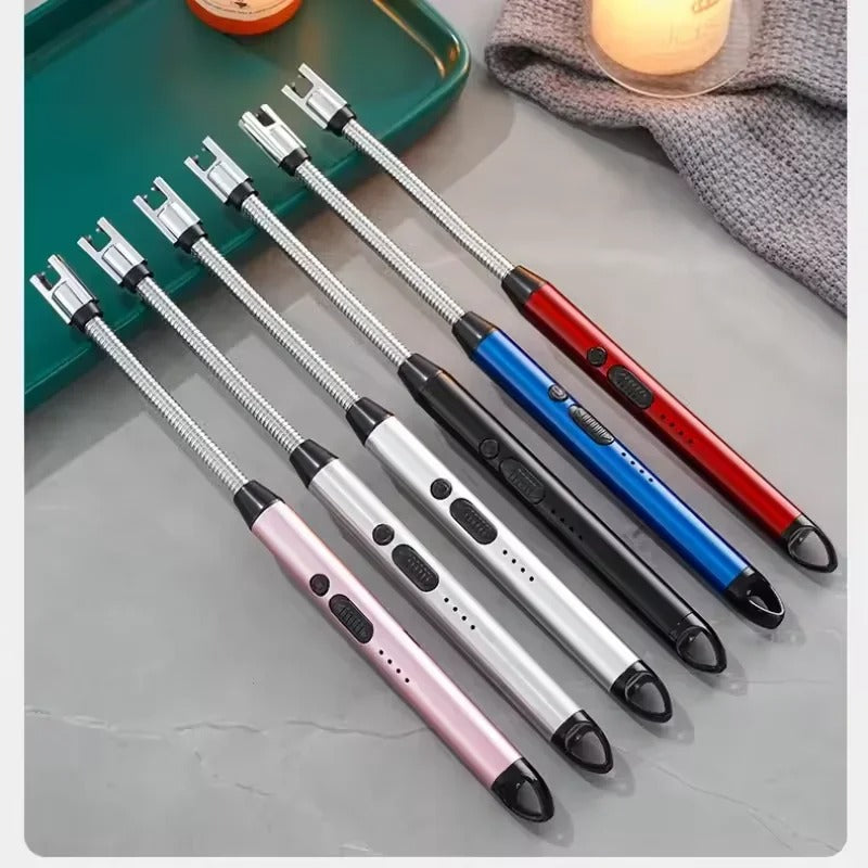 Type-C Rechargeable Electric Arc Lighter | Long Handle Kitchen Igniter for Gas Stove, Candle & BBQ