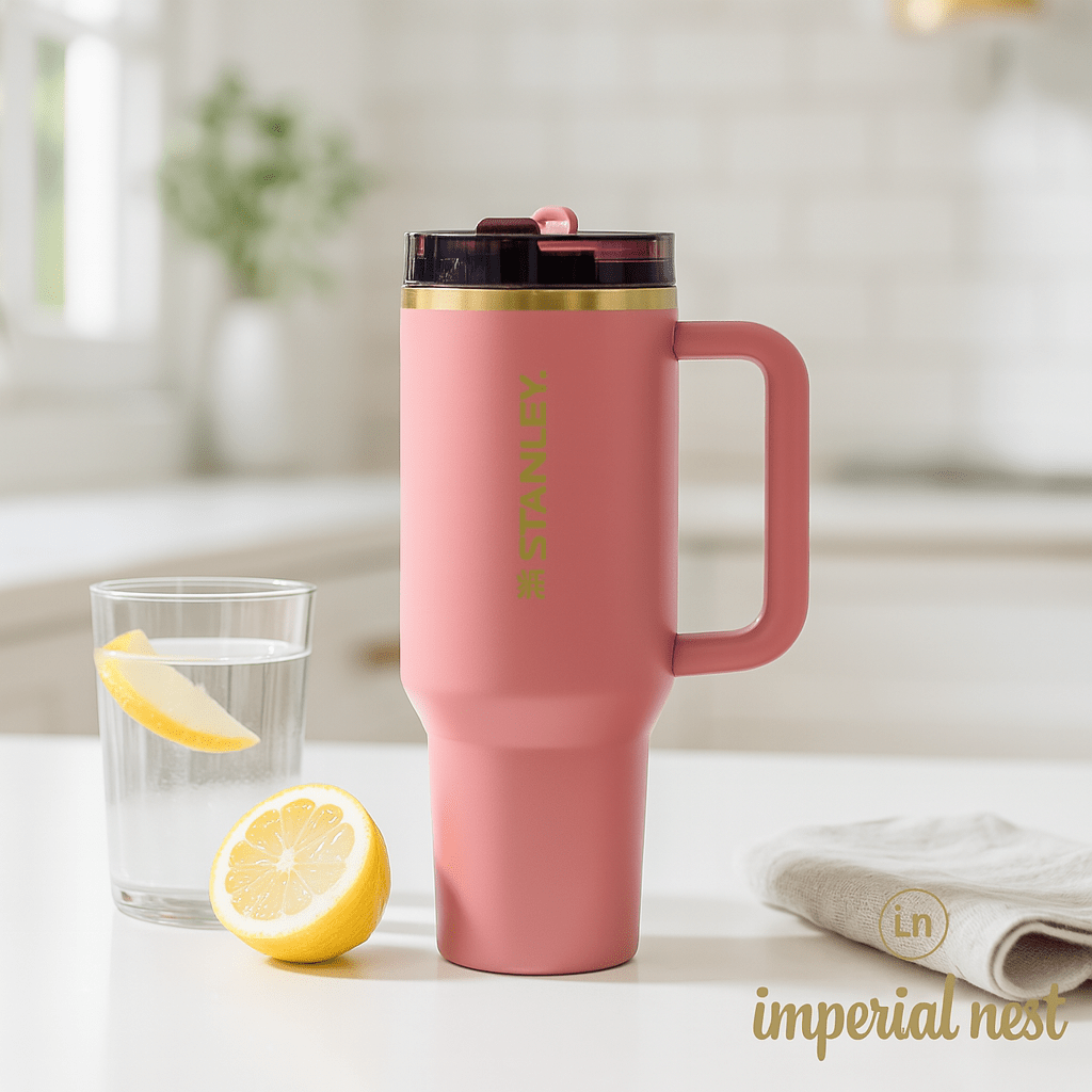 Roseberry 40oz Stainless Steel Stanley Tumbler | Hot & Cold Travel Mug – Imperial Nest