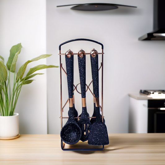 Elegant Silicone Kitchen Utensil Set - 7 Pieces