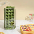 Household Water-filled Silicone Ice Box with Lid Homemade Ice Cube Mold 21 Compartments