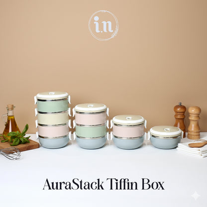 Stackable Lunch Box – 1, 2, 3, 4 Layers | Vacuum Insulated Food Container | Imperial Nest