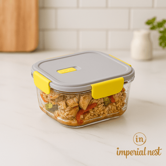 1200ml Leakproof Glass Storage Box – Single Piece | Imperial Nest
