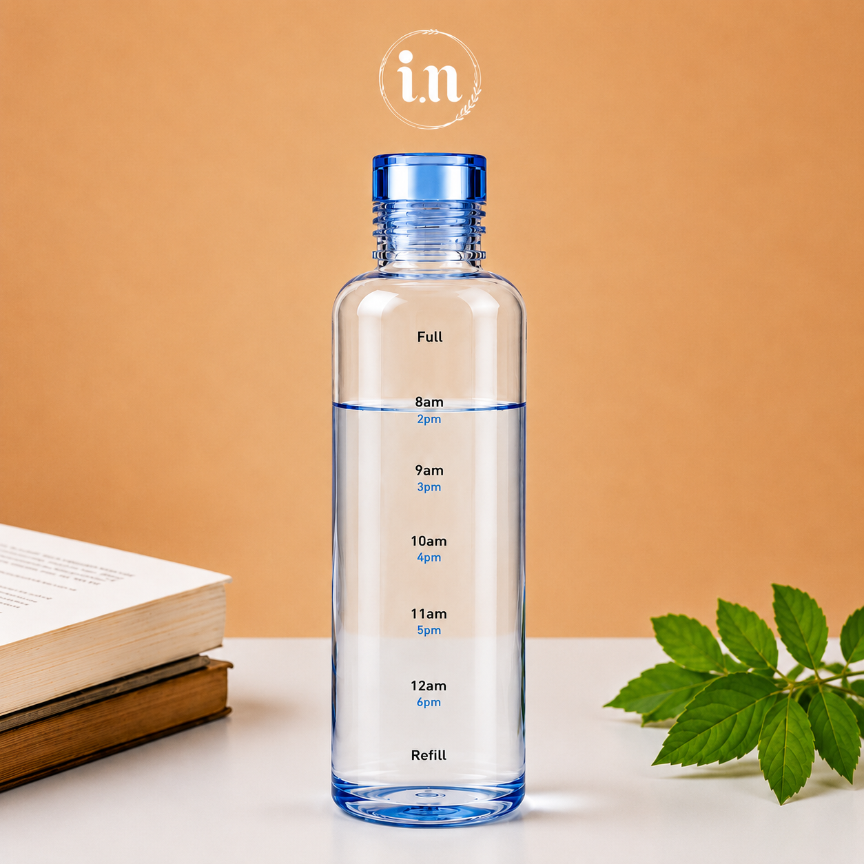 HydroGlow Glass Water Bottle