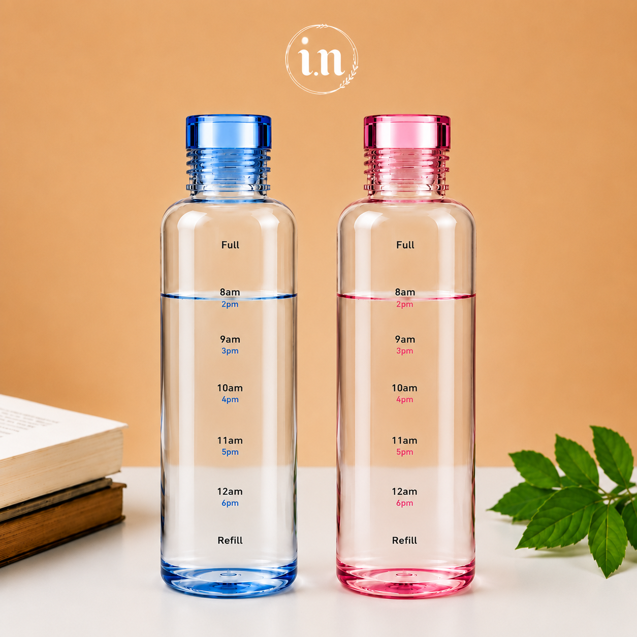 HydroGlow Glass Water Bottle
