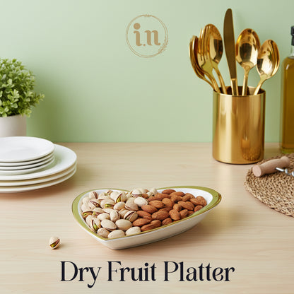 Ceramic Serving Platter with Elegant Design - Premium Dinnerware