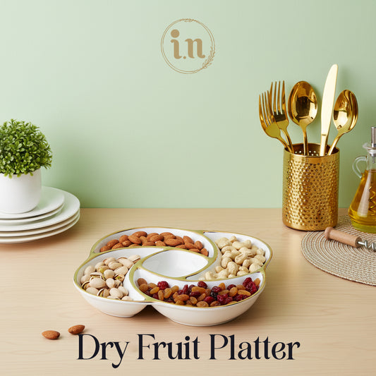 Premium Ceramic Multi-Section Serving Platter