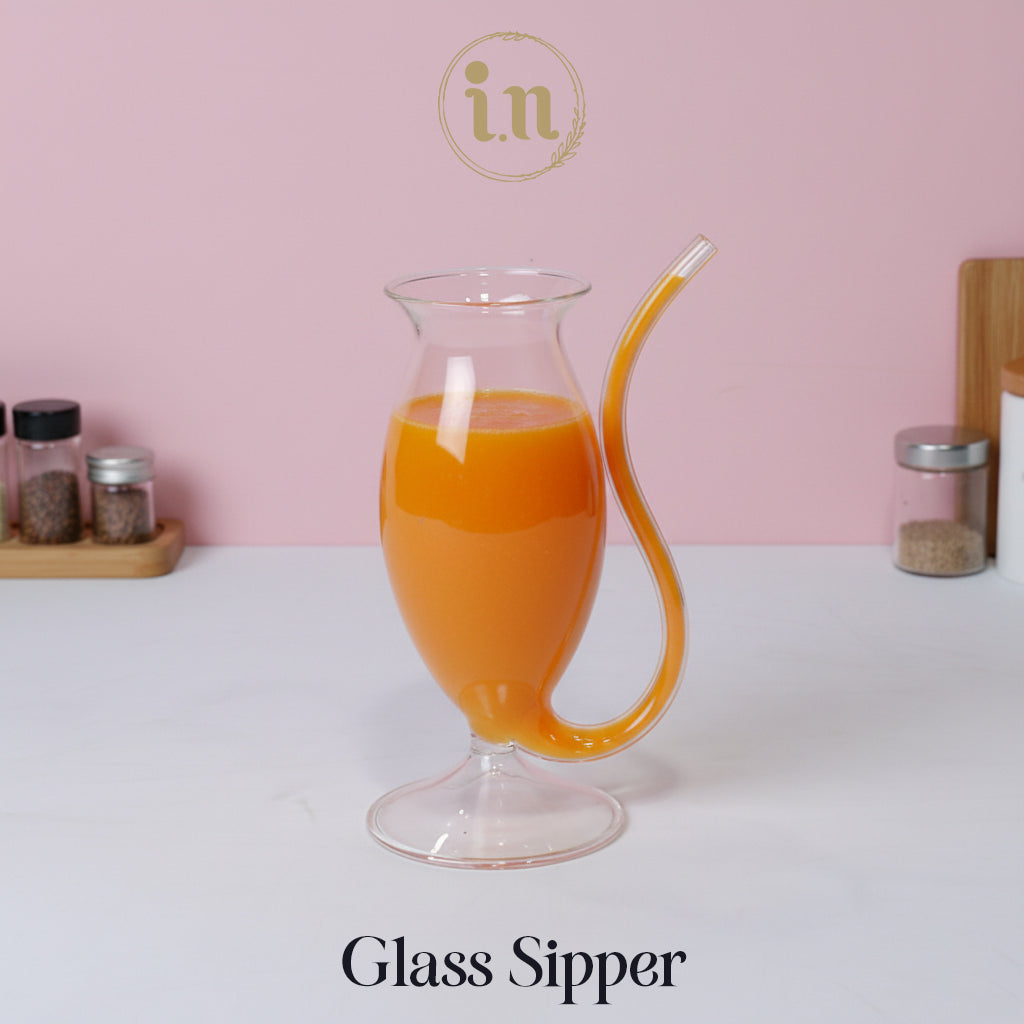 S-Shaped Straw Glass Sipper