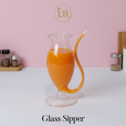S-Shaped Straw Glass Sipper