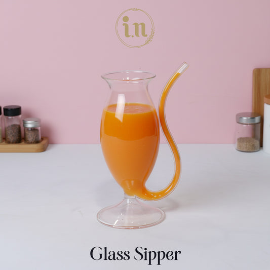 S-Shaped Straw Glass Sipper