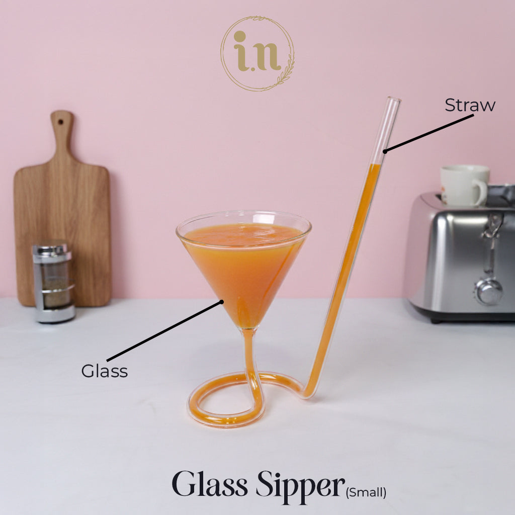 Martini Spiral Glass Sipper