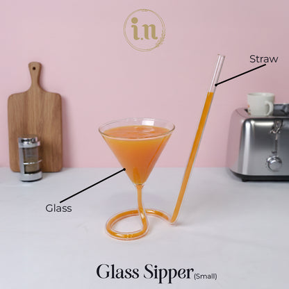 Martini Spiral Glass Sipper