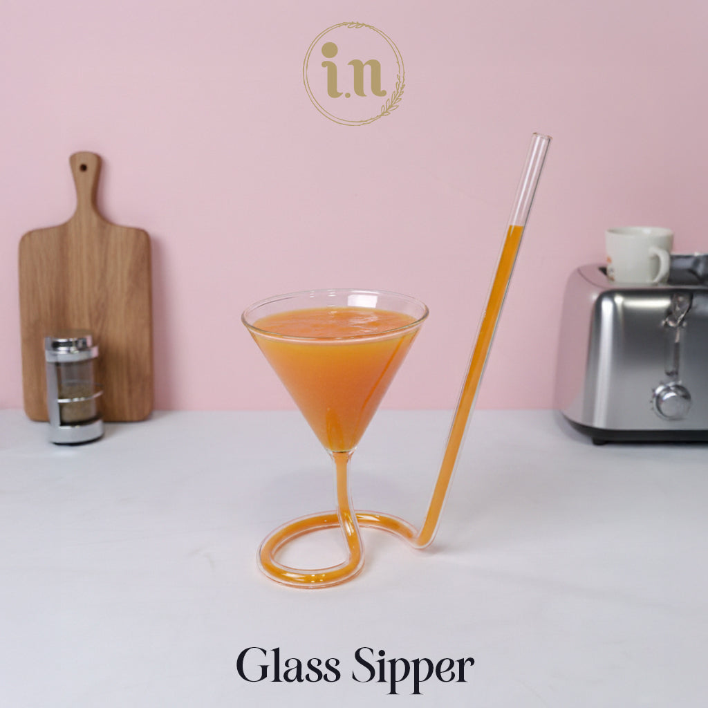 Martini Spiral Glass Sipper
