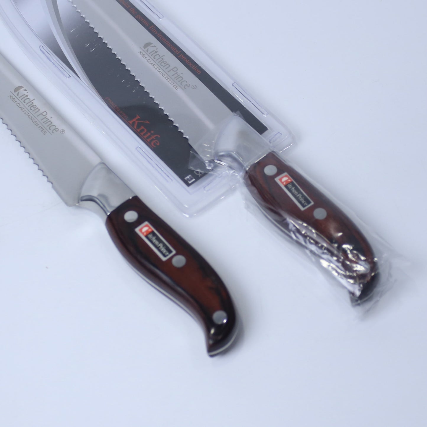 Premium Stainless Steel Bread Knife With Wooden Handle- Single Piece