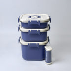 Stainless Steel Storage Boxes (1000ML, 1700ML, 2200ML)  With Vacuum Pump