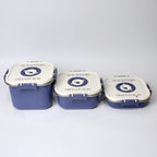 Stainless Steel Storage Boxes (1000ML, 1700ML, 2200ML)  With Vacuum Pump