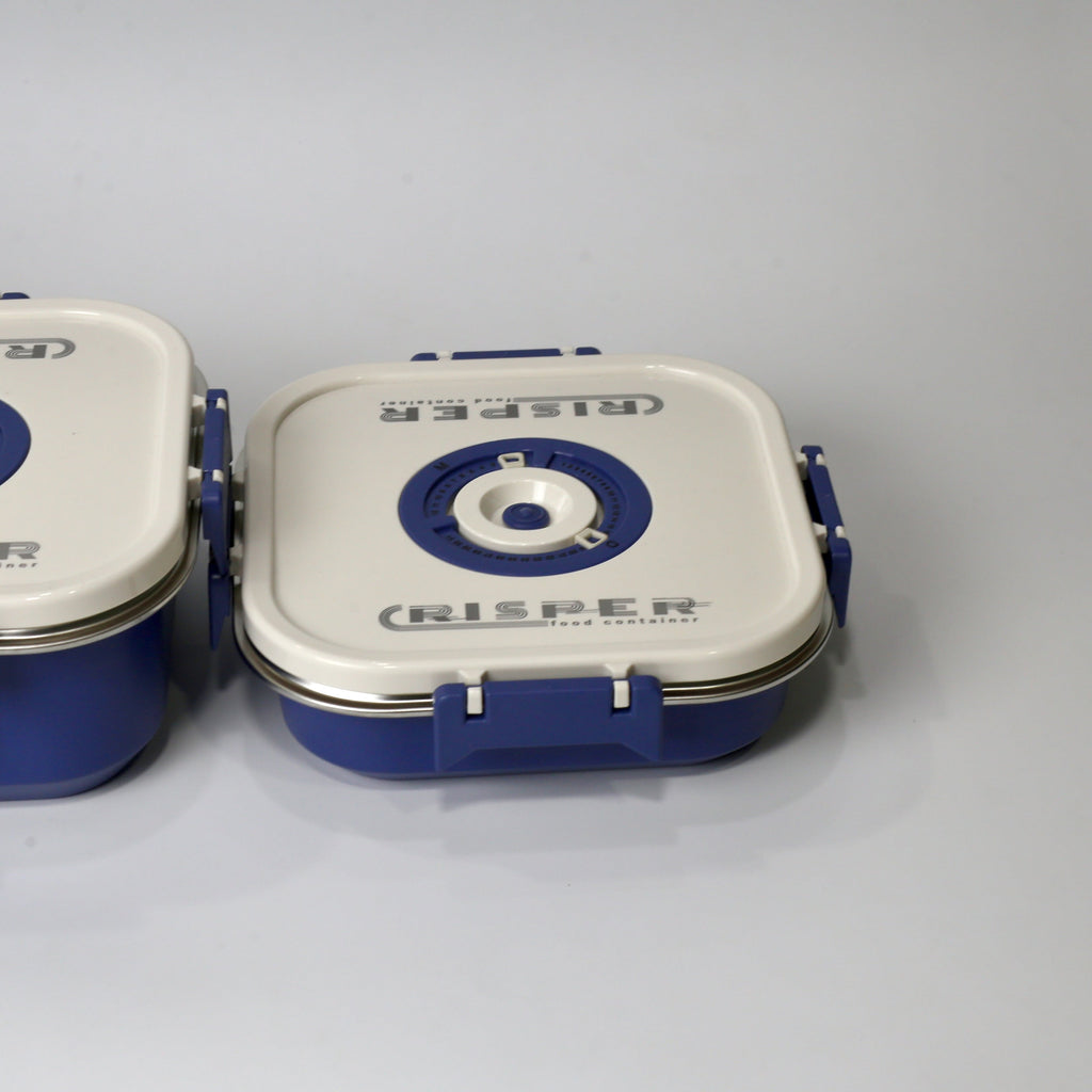 Stainless Steel Storage Boxes (1000ML, 1700ML, 2200ML)  With Vacuum Pump