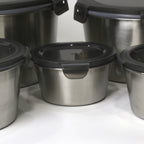 Stainless Steel 304 Round Storage Boxes - 4 Pcs & 5 Pcs Set