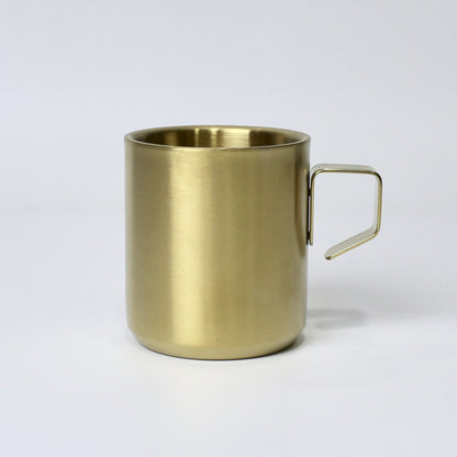 Premium Stainless Steel 304 Single Piece Mug – 220ML Coffee & Tea Cup | Golden & Silver Color Options
