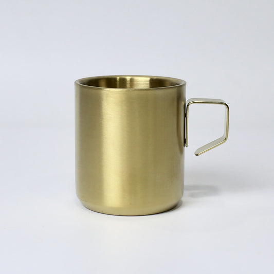 Premium Stainless Steel 304 Single Piece Mug – 220ML Coffee & Tea Cup | Golden & Silver Color Options
