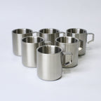 Premium Stainless Steel 304 Single Piece Mug – 220ML Coffee & Tea Cup | Golden & Silver Color Options