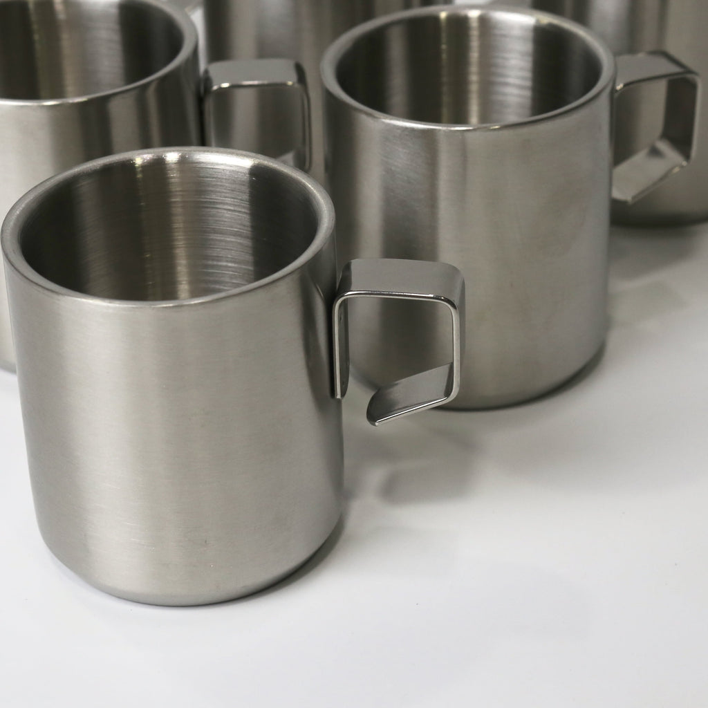 Premium Stainless Steel 304 Single Piece Mug – 220ML Coffee & Tea Cup | Golden & Silver Color Options