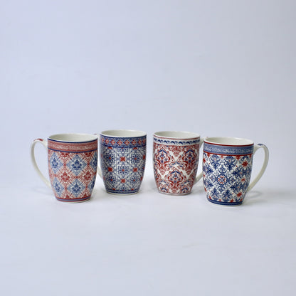 Vintage Pattern Ceramic Mugs – Ethnic Print | Imperial Nest