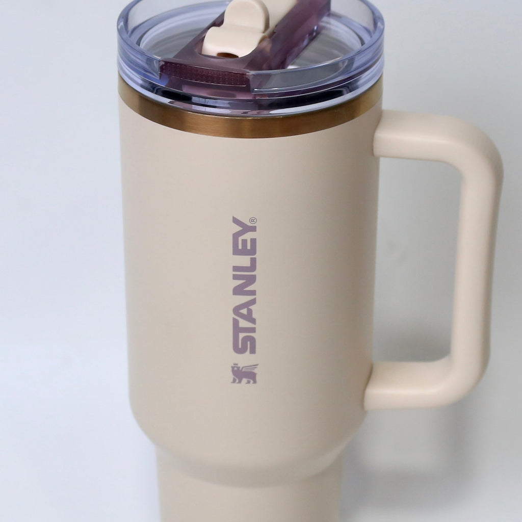 Ivory Cream 40oz Stainless Steel Stanley Tumbler | Hot & Cold Travel Mug – Imperial Nest