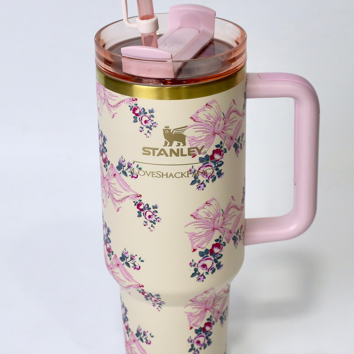 Golden Petal 40oz Floral Stainless Steel Stanley Tumbler | Gift Box Included – Imperial Nest