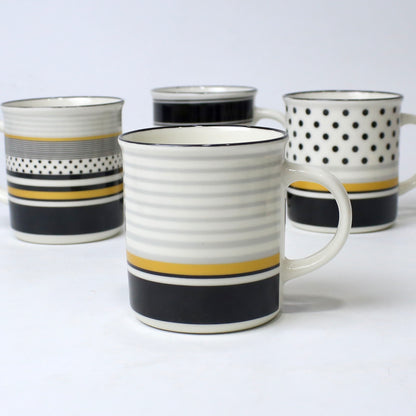 Modern Black & Gold Ceramic Mugs – Multiple Patterns | Imperial Nest