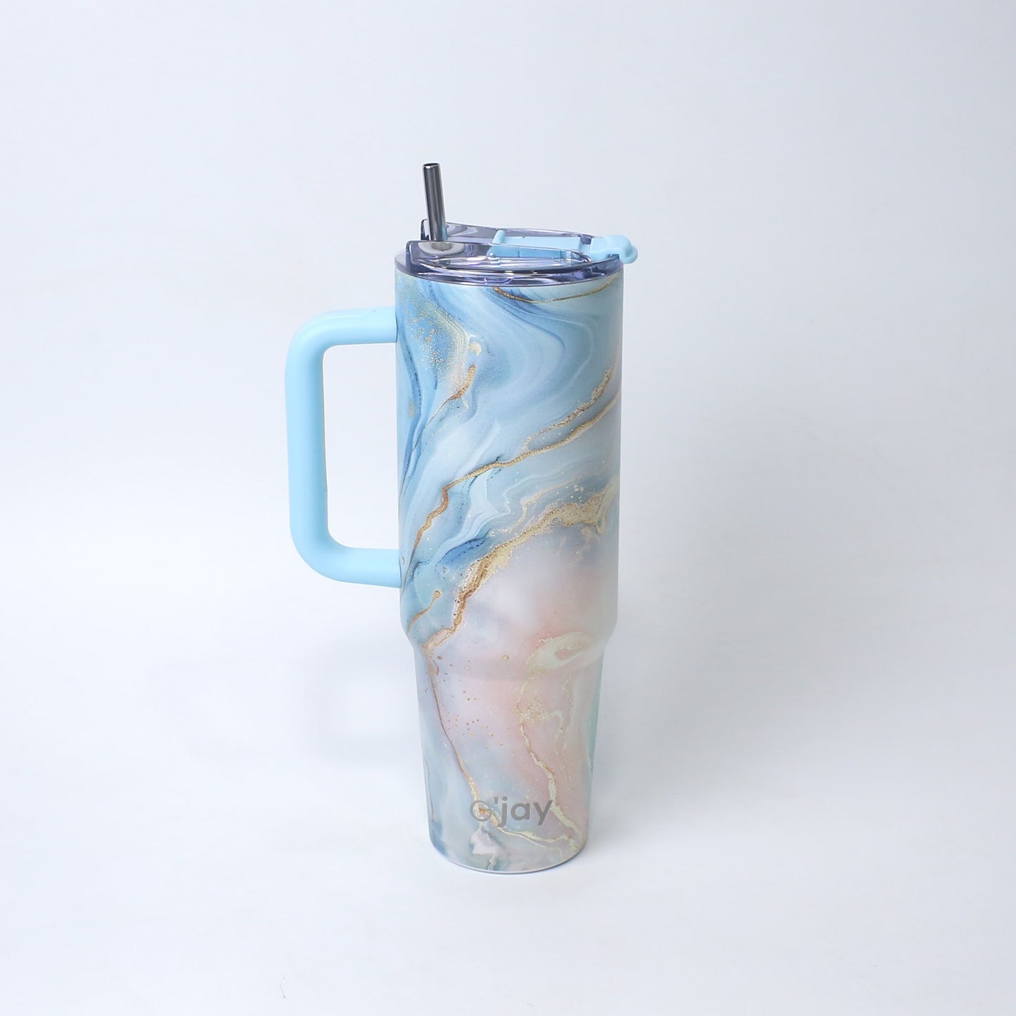 O’jay 50oz Pastel Marble Tumbler | Leak-Proof & Vacuum Insulated