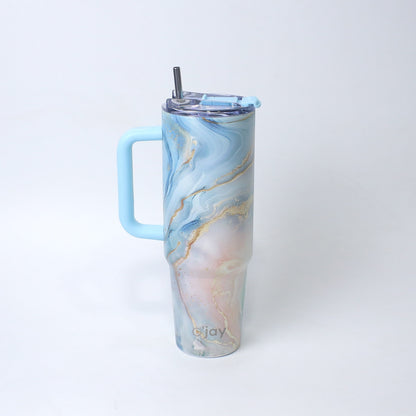 O’jay 50oz Pastel Marble Tumbler | Leak-Proof & Vacuum Insulated
