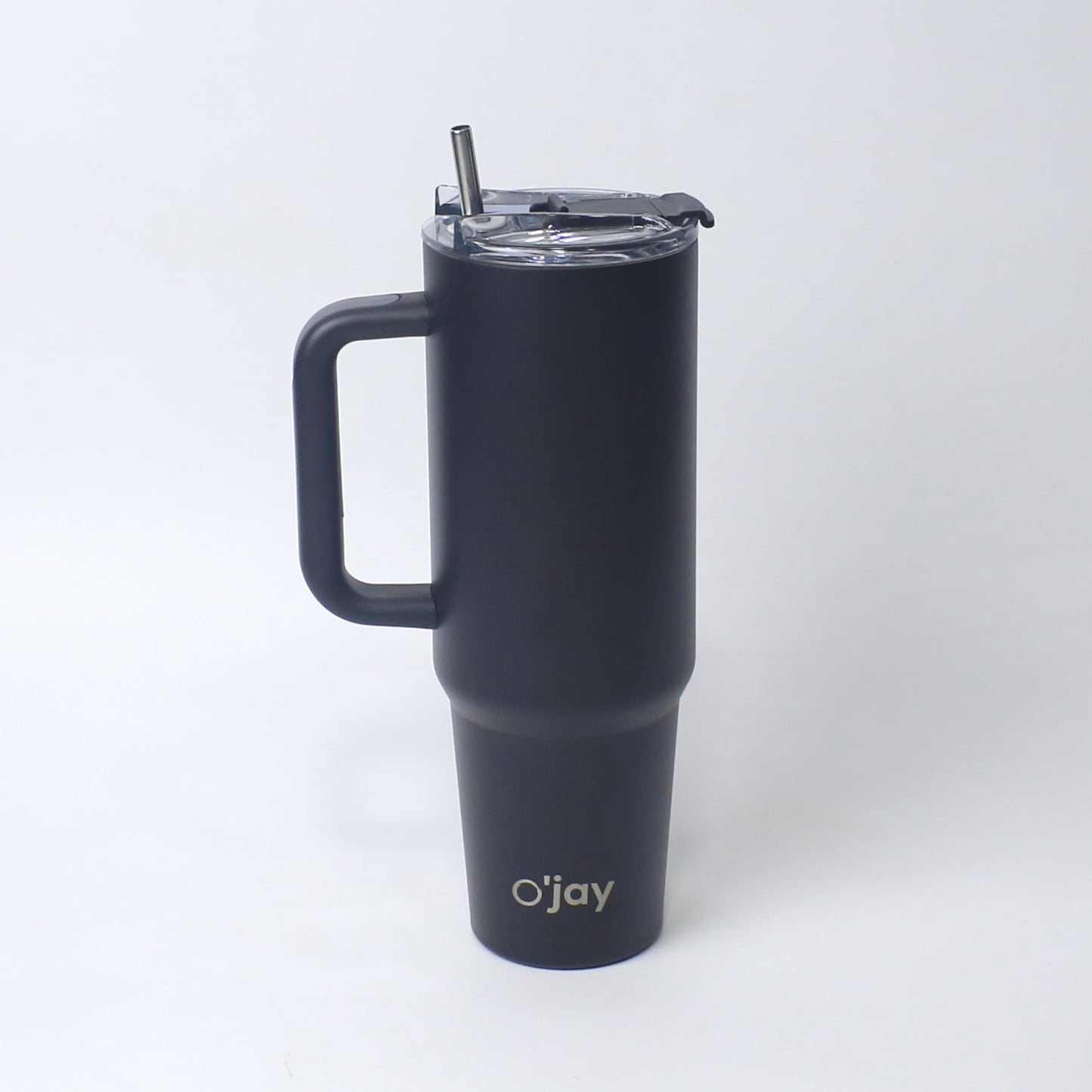 O’jay Matte Black Tumbler – 40oz & 50oz | Leak-Proof, Stainless Steel, Vacuum Insulated
