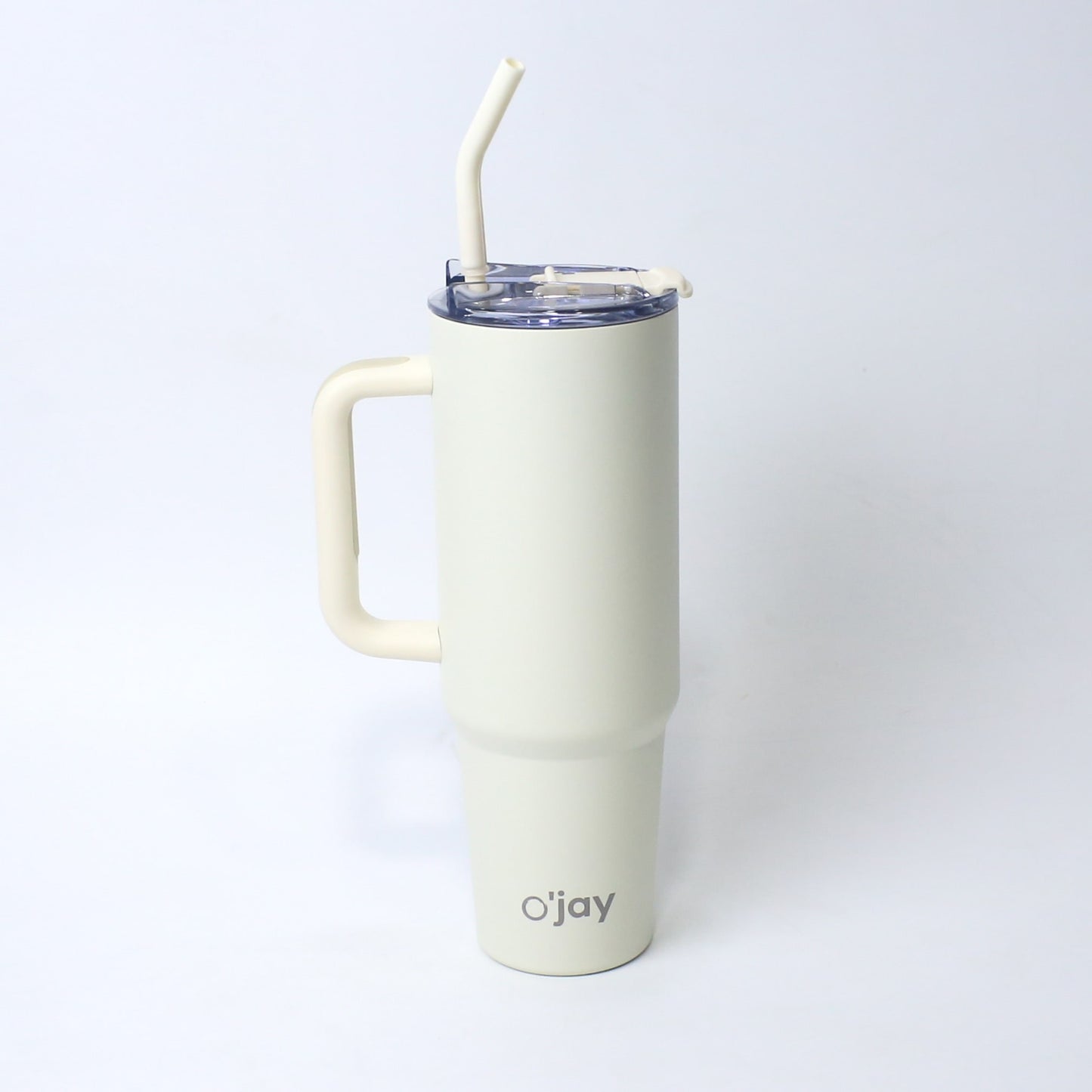 O’jay Ivory White Tumbler – 40oz & 50oz | Stainless Steel | Leak-Proof Insulated Mug