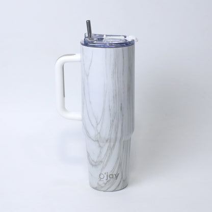 O’jay Whitewood Tumbler – 40oz & 50oz | Insulated Leak-Proof Steel Mug