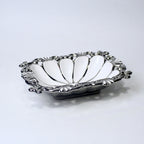 Ornate Ceramic Bowl – 10.25" Decorative Serving Dish in Gold & Silver | Imperial Nest