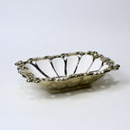 Ornate Ceramic Bowl – 10.25" Decorative Serving Dish in Gold & Silver | Imperial Nest