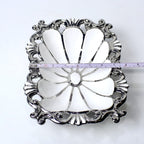 Ornate Ceramic Bowl – 10.25" Decorative Serving Dish in Gold & Silver | Imperial Nest