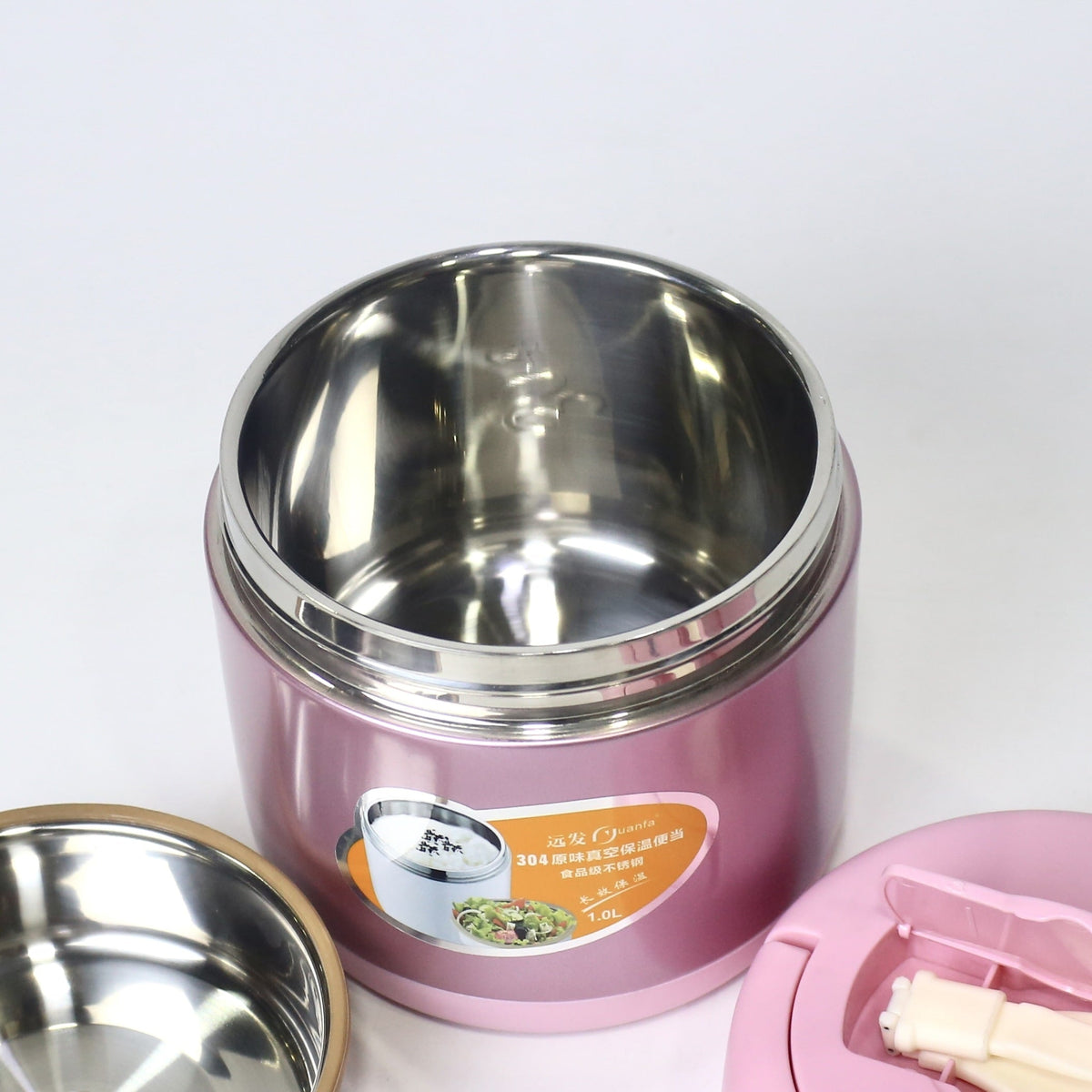 1L Stainless Steel Lunch Box – Vacuum Insulated, Portable Food Container | Imperial Nest