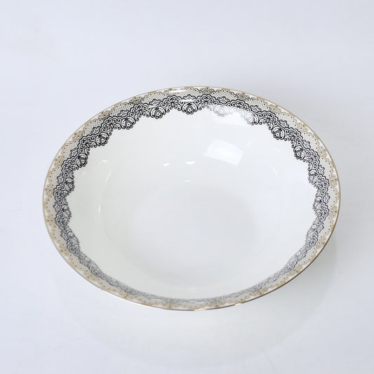 Porcelain Bone China Serving Bowl – 9 Inch | Elegant Dinnerware