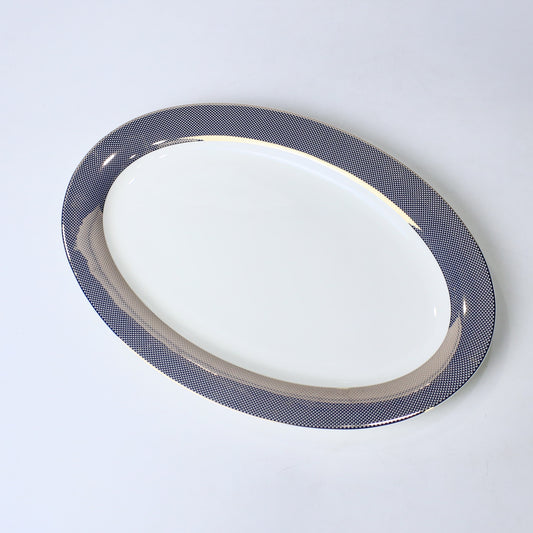 14 Inch Porcelain Bone China Oval Serving Dish – Durable & Elegant Design
