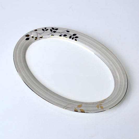 14 Inch Porcelain Bone China Oval Serving Dish – Durable & Elegant Design