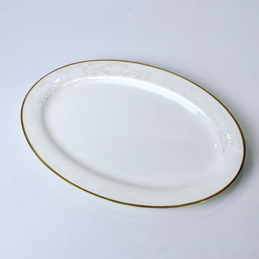 14 Inch Porcelain Bone China Oval Serving Dish – Durable & Elegant Design