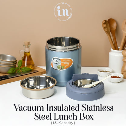 1.3L Vacuum Insulated Lunch Box – Stainless Steel Food Container | Imperial Nest