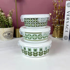 Marble Botanica 3-Piece Storage Box Set | Leak Proof & Airtight