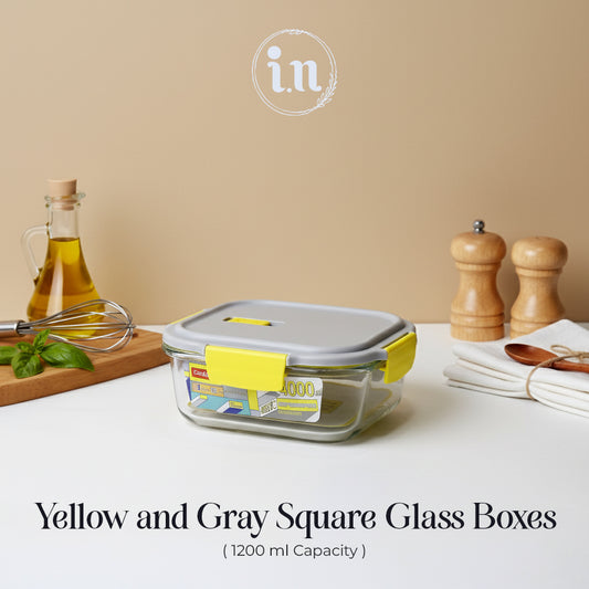 1200ml Leakproof Glass Storage Box – Single Piece | Imperial Nest