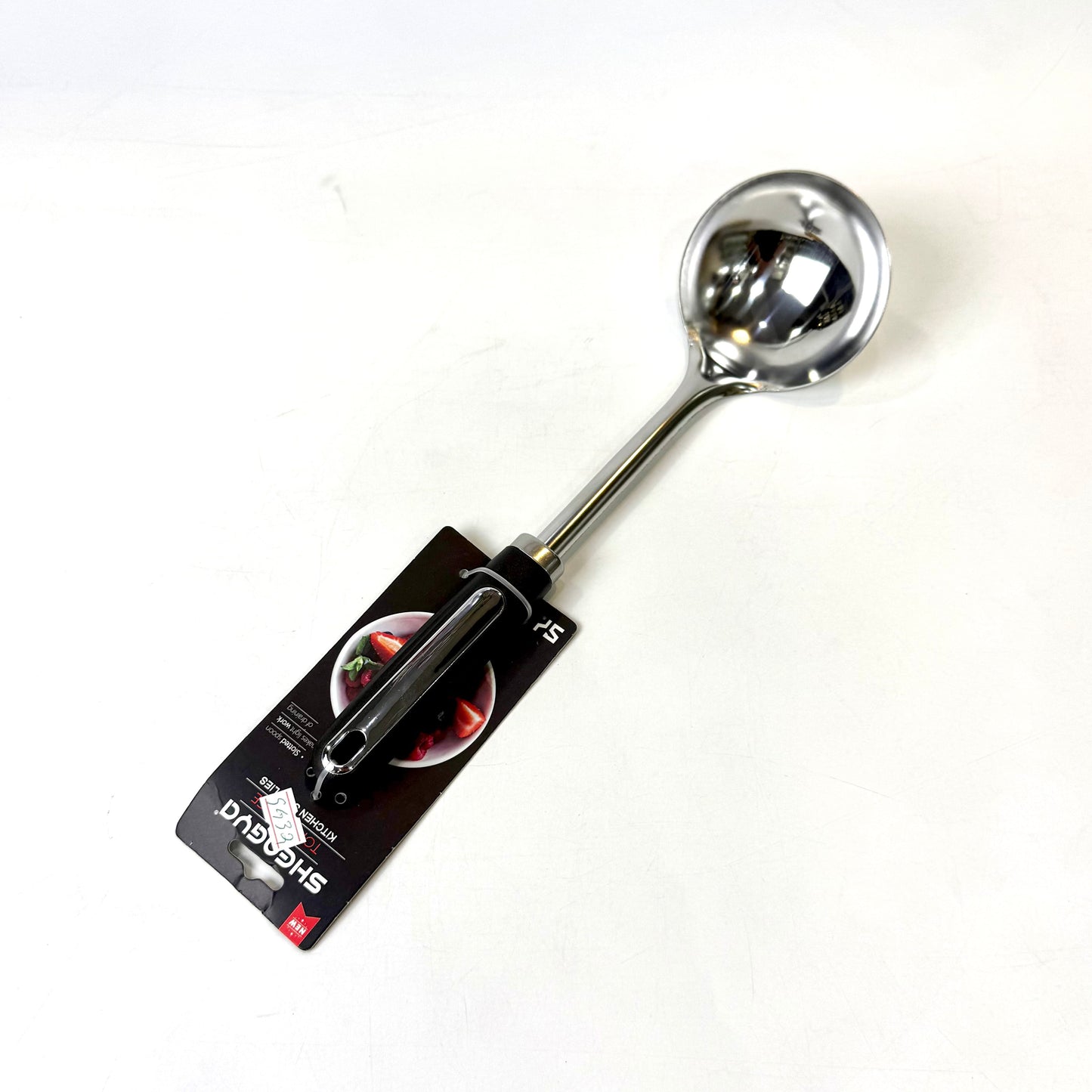 Premium Stainless Steel Soup Ladle - Professional Kitchen Serving Spoon