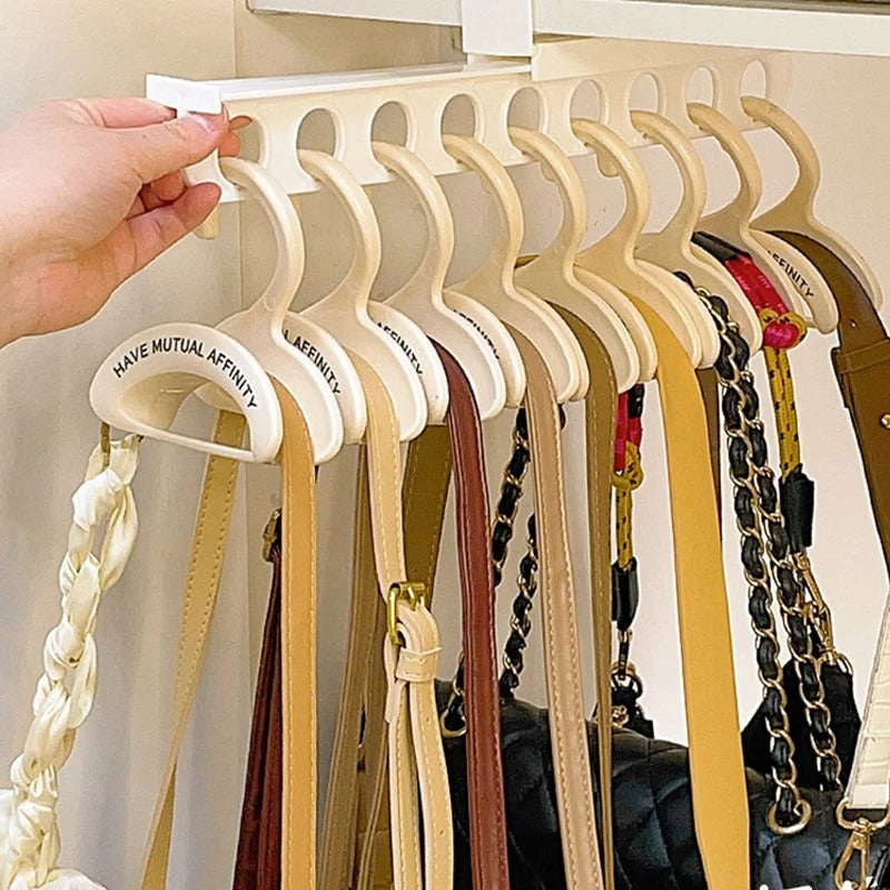 Wardrobe Handbag Hanger | Closet Bag Organizer Hangers for Purses, Totes & Crossbody Straps