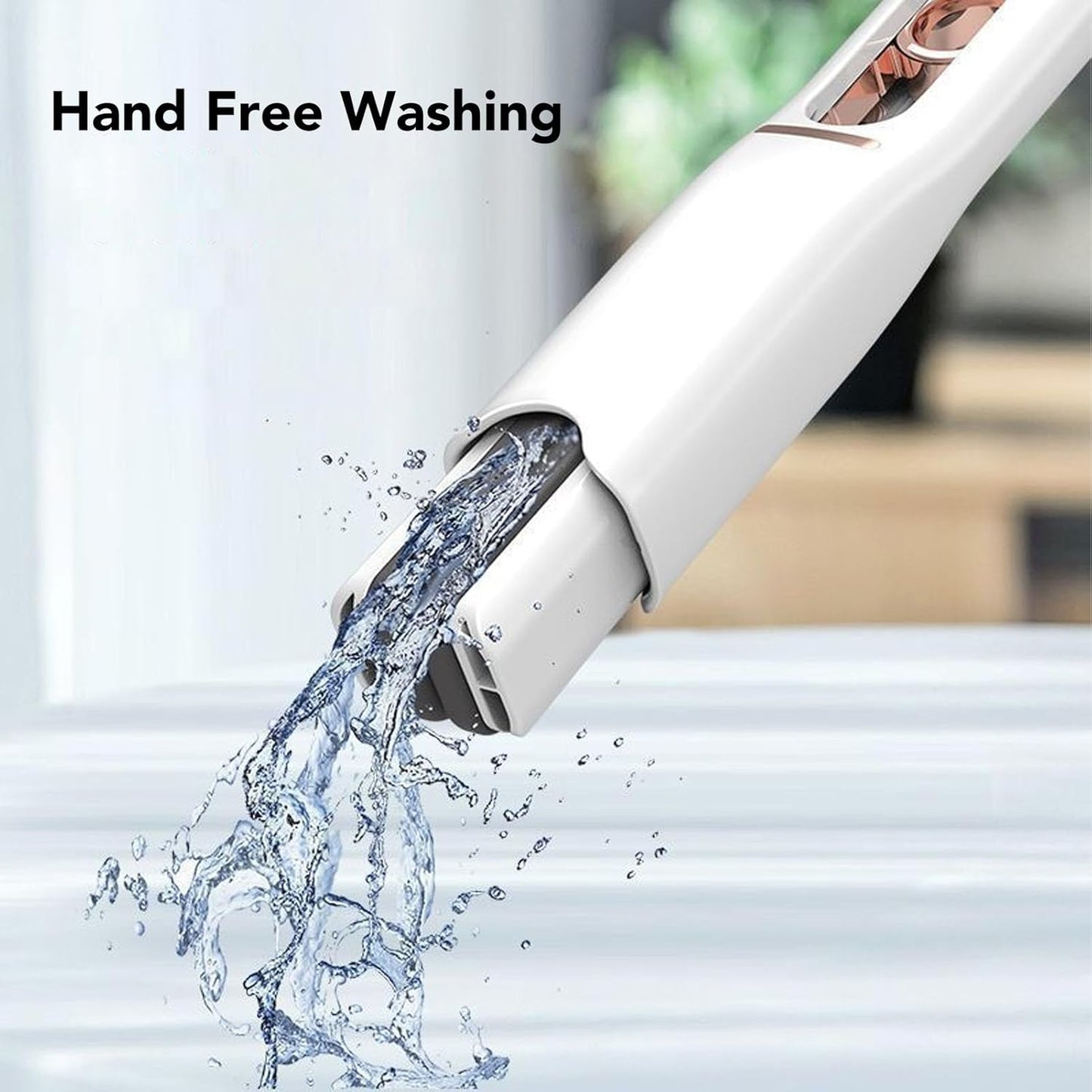 Self Wringing Sponge Mop | Hands-Free Squeeze Cleaner for Glass, Tiles, Countertops