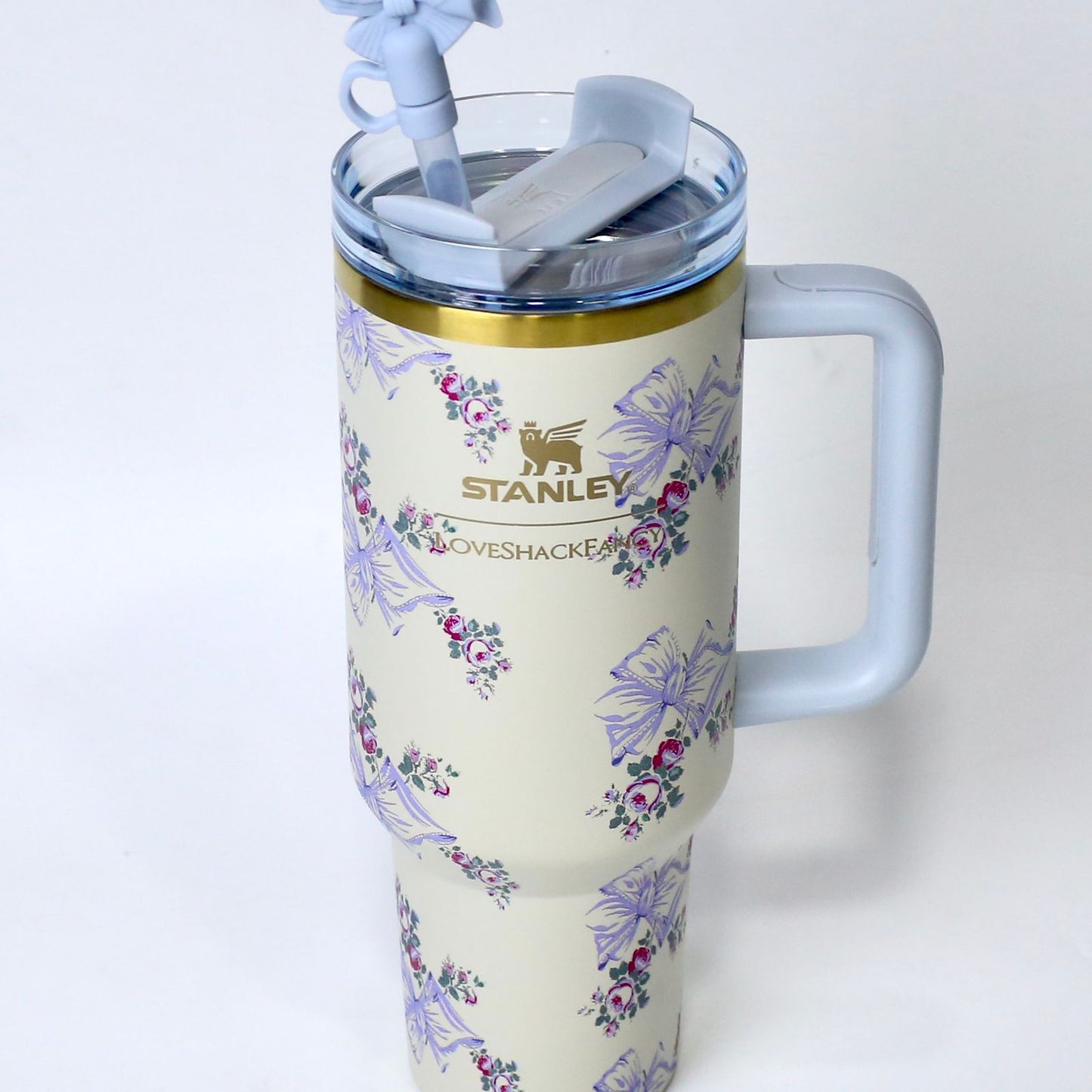 Blue Petal 40oz Floral Stainless Steel Stanley | Gift Box Included - Imperial Nest